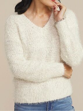 Maurice’s Tinsel V Neck Sweater XL NWT